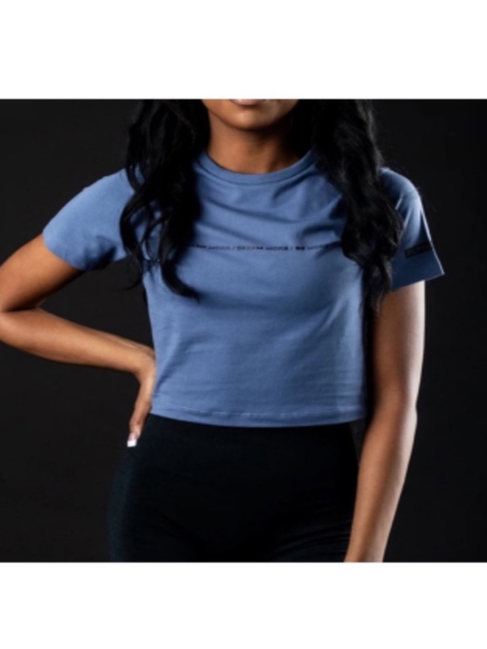 Alphalete Blue Cropped Tee